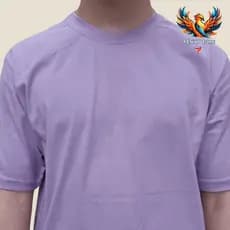 Camiseta Lilás Adulto 100% Algodão Unissex Blusa Básica Confortável Premium Casual