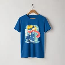 Camiseta 100% Algodão Greninja Pokémon Infantil e Adulto Unissex Camisa Anime Jogo Game Casual Estilo Personalizada