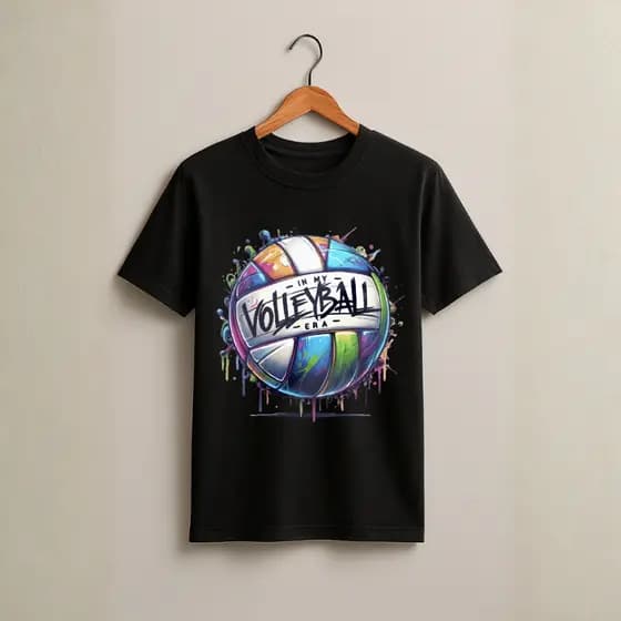 Camiseta 100% Algodão Unissex de Vôlei Camisa Voleibol Casual Confortável Estilo Esportivo para Treino Dia a Dia
