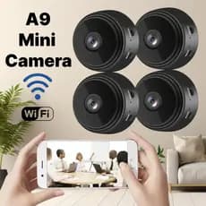 Mini Câmeras A9 com visão noturna Wifi Câmera HD 1080P Vigilância