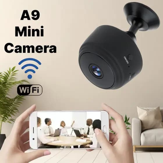 Mini Câmeras A9 com visão noturna Wifi Câmera HD 1080P Vigilância