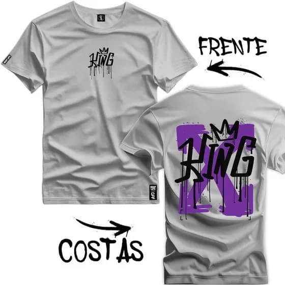 Camisa camiseta  King  100% Algodão