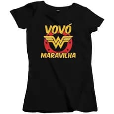 Camiseta blusa Feminina Avó Vovó Maravilha 100%algodão