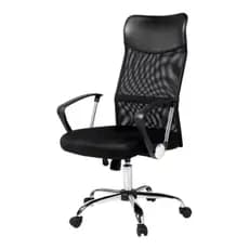 Cadeira de escritório Finlandek Detroit ergonômica preta com estofado de couro sintético y mesh