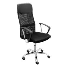 Cadeira de escritório Nagano NCETMP ergonômica preta com estofado de malha