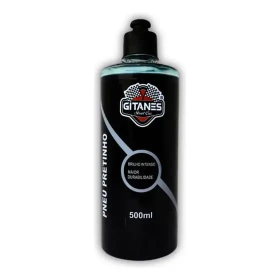 Pneu Pretinho Limpa Pneus Concentrado Gitanes Carro Moto Cor Preto