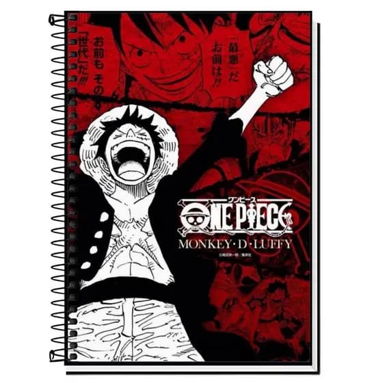 Caderno One Piece 1,10,15 ou 20  Matérias 320 Folhas Design Exclusivo  Capa Dura Premium | Ideal para Escola, Faculdade