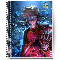 Caderno Personalizado Blue Lock | Capa Dura Plastificada | 1 a 20 Matérias | Escolar e Universitário | Estampa Anime