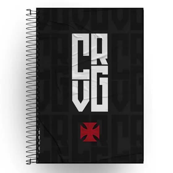 Caderno Personalizado Vasco da Gama | Capa Dura Plastificada | 1 a 20 Matérias | Escolar e Universitário | Envio Rápido