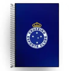 Caderno Personalizado Cruzeiro | Capa Dura Plastificada | 1 a 20 Matérias | Escolar e Universitário | Envio Rápido