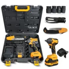 Kit de emergência ao ar livre de 9 peças de impacto na chave inglesa 21V