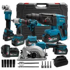 【GENAI】68V Kit de Ferramentas Sem Escova 5 em 1 com  + 3 Bateria