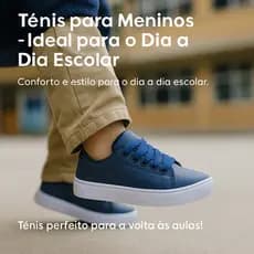 Tênis Infantil Masculino Menino Confortável Colegial Escolar Casual