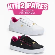 Kit 2 Tênis Infantil Feminino Moderno e Macio Para Escola do 25 ao 36 Pronta Entrega