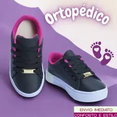Tênis Infantil Feminino para Escola e Lazer Confortável e Resistente