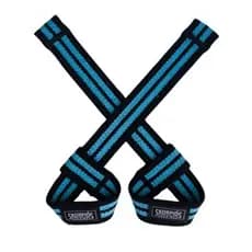 Par Straps 100% algodão AZUL CLARO para academia, cross fit e musculação.