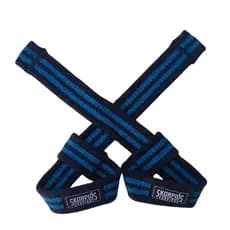 Par Straps 100% algodão AZUL para academia, cross fit e musculação.