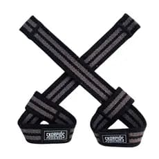 Par Straps 100% algodão MARROM para academia, cross fit e musculação.