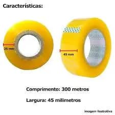 FITA ADESIVA TRANSPARENTE LARGA 300M