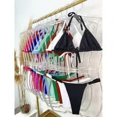 Biquíni Cortininha Marquinha Fio Moda Ajustável com Regulagem Bronzeamento PROMOÇÃO