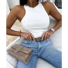 BODY FEMININO REGATA FORRO LISO BÁSICO BLUSINHA BLUSA SUPLEX