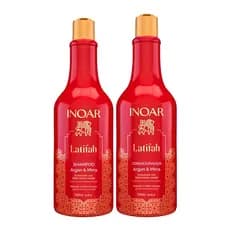 KIT SHAMP. E COND. INOAR LATIFAH ÁRABE 500ML ARGAN E MIRRA COM BRILHO INTENSO E NUTRIÇÃO ORIENTAL