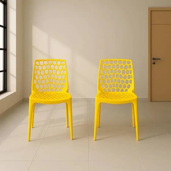 Kit 2 Cadeiras Gruvyer Design Moderna Para Sala e Jantar