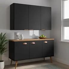 Solução Completa Cozinha Balcão Industrial + Armário Superior Multiuso
