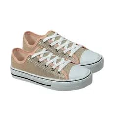 Tênis Infantil Menina Star Casual Com Brilho Lançamento