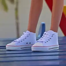 Tênis Infantil Botinha Star Casual Tradicional Confortável Super Leve