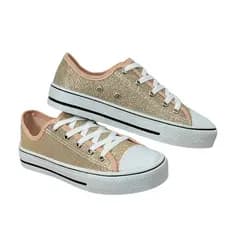 Tênis Adulto Menina Star Casual Com Brilho Lançamento