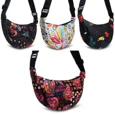 Bolsa Feminina Pequena Shoulder Bag Transversal Bolsinha Tiracolo Meia Lua Mini Moda Casual
