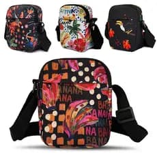 Shoulder Bag Pequena Mini Pochete Estampada Alça Transversal Regulável