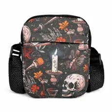 Shoulder Bag Pequena Transversal Estampada com Alça Regulável Bolsa Feminina Casual Compacta
