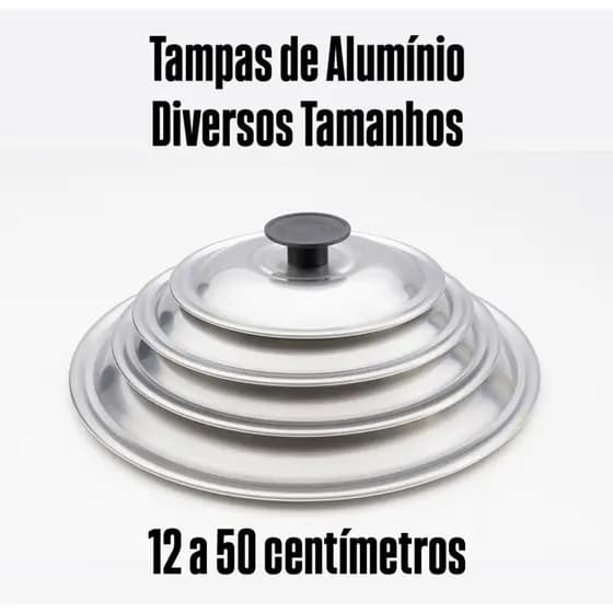 Tampa de Alumínio 12 a 50cm