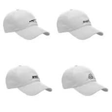 Boné Aba Curva Premium Branco Dad Hat Strapback Ajustável Fitão