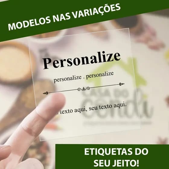 Adesivos Personalizados Para Mantimentos Potes de Cozinha Frases Divertidas7x7cm