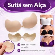 Sutiã Sutian Silicone Invisível Aumenta Volume Seios Peitos