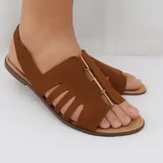 Sandália Feminina Rasteirinha Plana LUANA Super Fácil de Calçar Confortável na Moda pra Você.