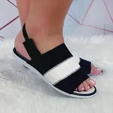 Sandália Feminina Rasteirinha  2 CORES Rasteira Confortável LEVE e  FÁCIL CALÇAR na Moda pra você