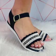 Sandália Feminina Rasteirinha Plana MANU Super Fácil de Calçar Confortável na Moda pra Você.