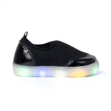 Tênis Infantil Feminino Slip On de Luzinha Calce Fácil Menina Fashion