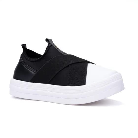 Tênis Infantil Feminino Slip On Calce Fácil Ultra Conforto Moderno Menina Fashion