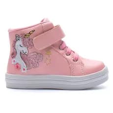 Tênis Infantil Menina Fashion Bebê Unicórnio Casual Leve Confortável Antiderrapante Macio Dia a Dia
