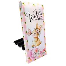 CAIXA PORTA BARRA DE CHOCOLATE DE COELHO PÁSCOA