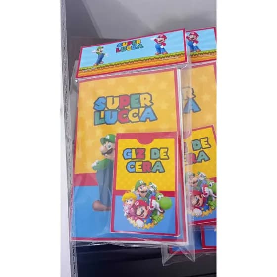 Mini Livro de colorir Super Mario