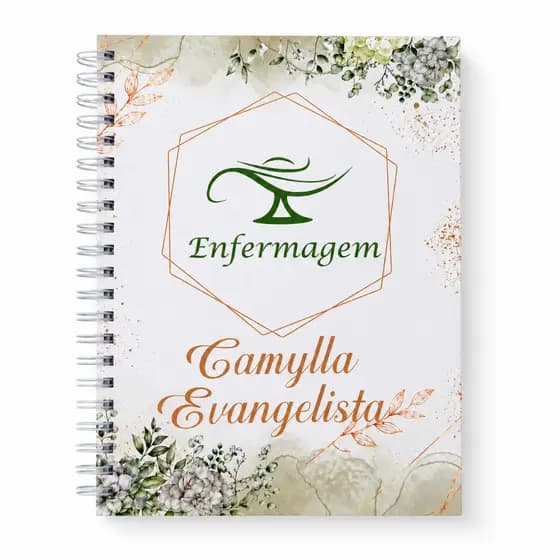 Caderno Personalizado com Nome na Capa /Profissões Enfermagem Direito Psicologia Fazemos temas diversos