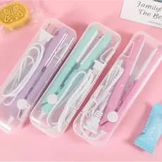 Mini Chapinha Prancha De Cabelo Pequena Portátil Chapinha Profissional Com Case Transporte Bivolt