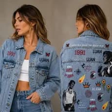 Adesivo  DTF Luan Santana  | Termocolante Calça Jaqueta Camisa Pronto para Estampar