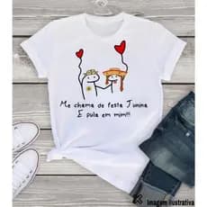 T-SHIRT FESTA JUNINA FLOKS camiseta camisa feminina